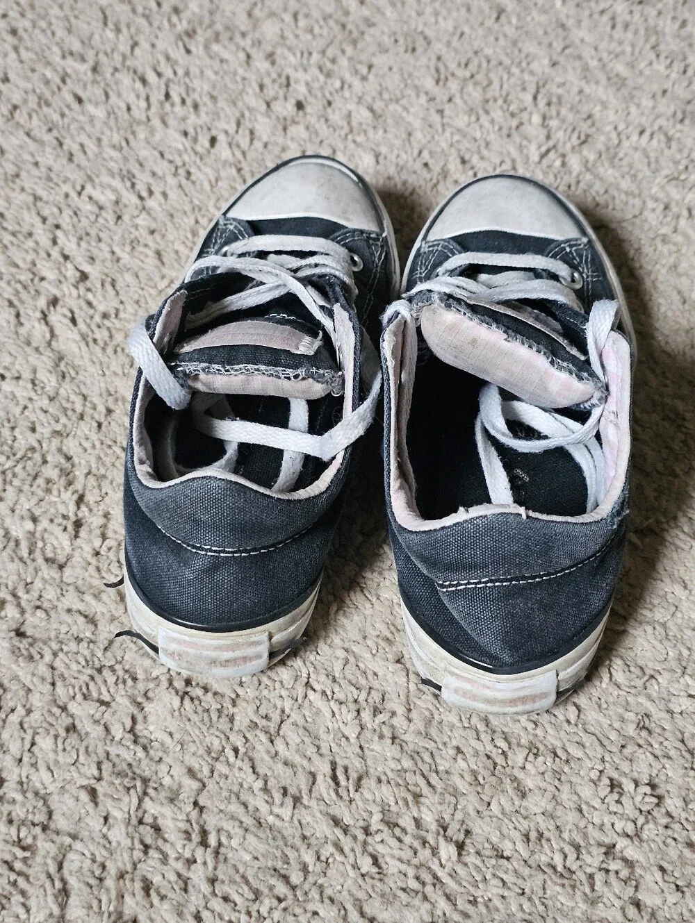 Converse All Star Kids Shoes - Size 2 - Boy's Girl's Sneakers - Black & White